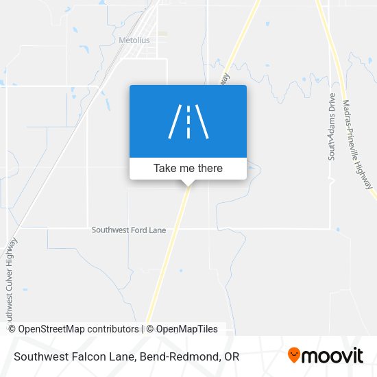Southwest Falcon Lane map