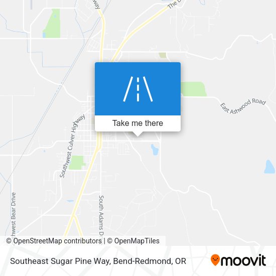 Southeast Sugar Pine Way map