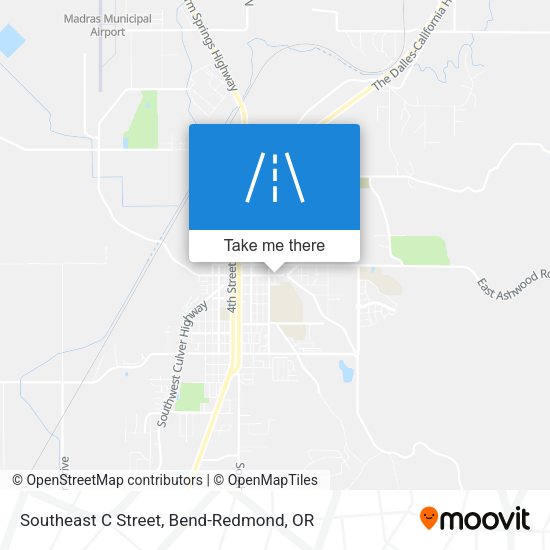 Southeast C Street map