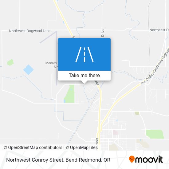 Northwest Conroy Street map