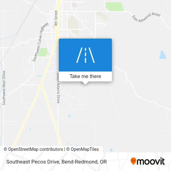 Southeast Pecos Drive map