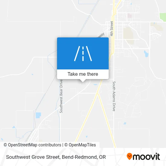 Southwest Grove Street map