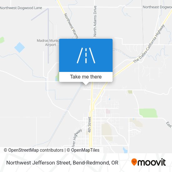 Northwest Jefferson Street map