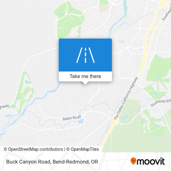 Mapa de Buck Canyon Road