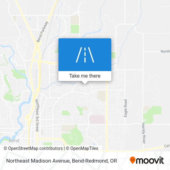 Northeast Madison Avenue map