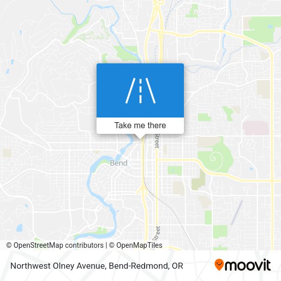 Northwest Olney Avenue map