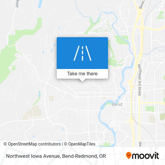 Northwest Iowa Avenue map