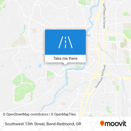 Southwest 13th Street map