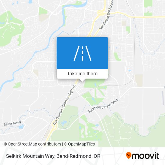 Selkirk Mountain Way map