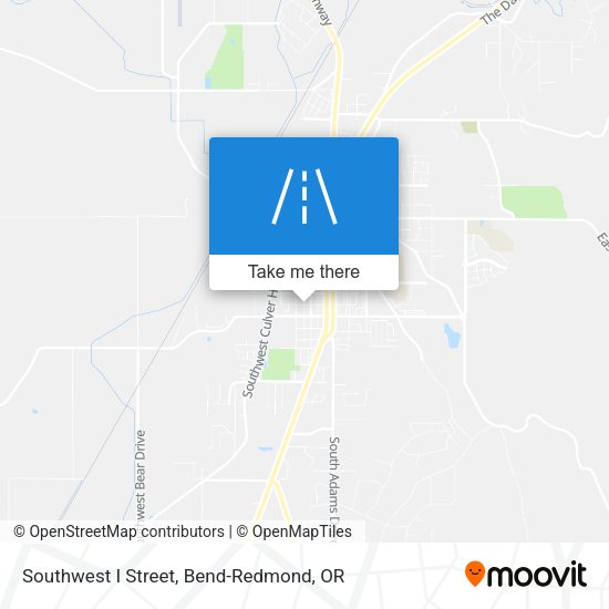 Southwest I Street map