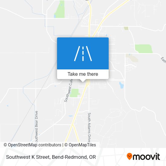 Southwest K Street map