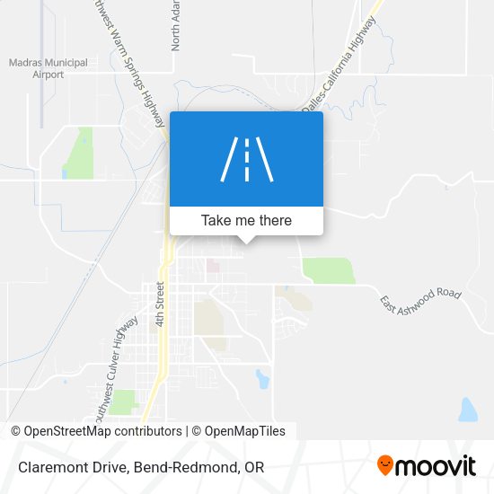 Mapa de Claremont Drive