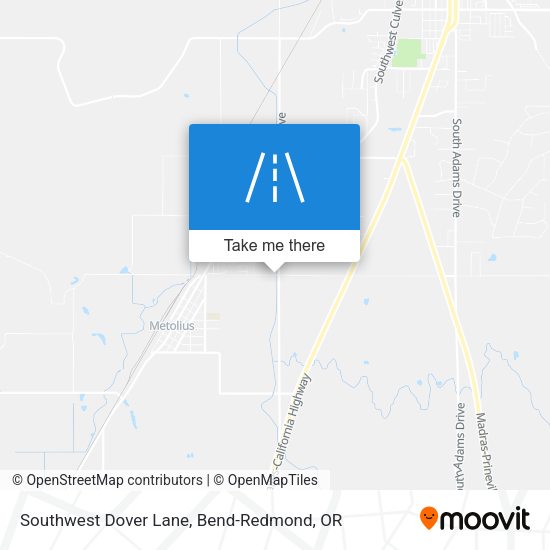 Southwest Dover Lane map