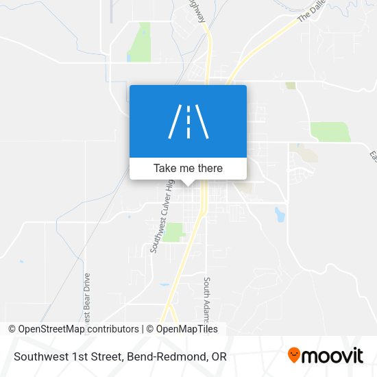 Mapa de Southwest 1st Street
