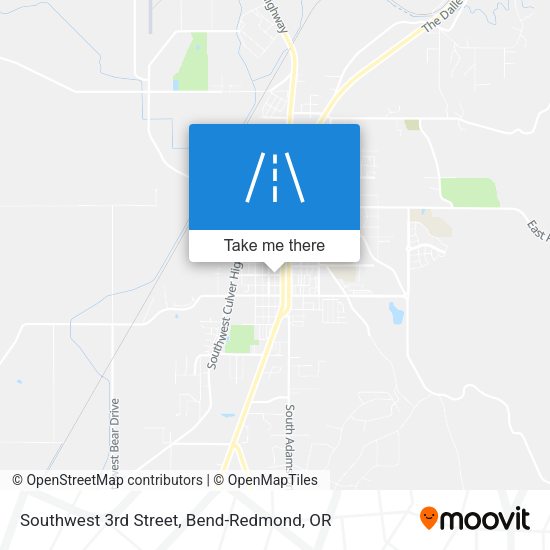 Southwest 3rd Street map