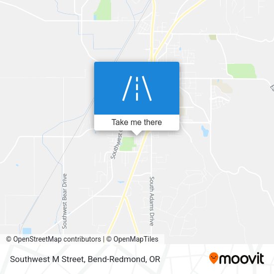 Mapa de Southwest M Street