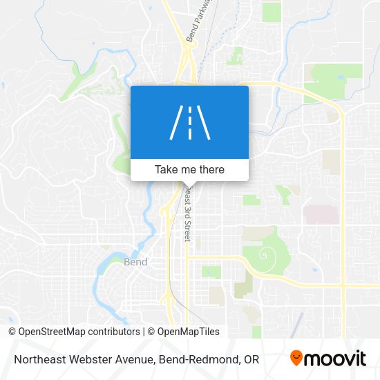 Northeast Webster Avenue map
