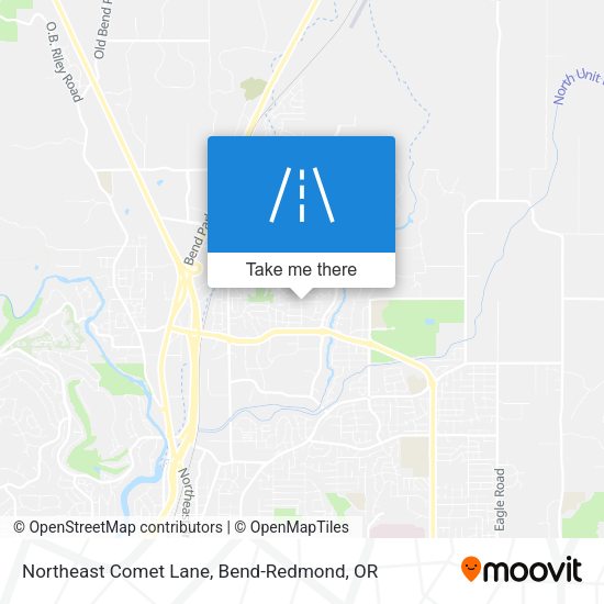 Northeast Comet Lane map