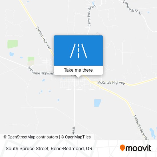 South Spruce Street map