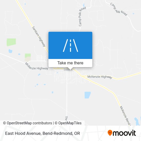 East Hood Avenue map