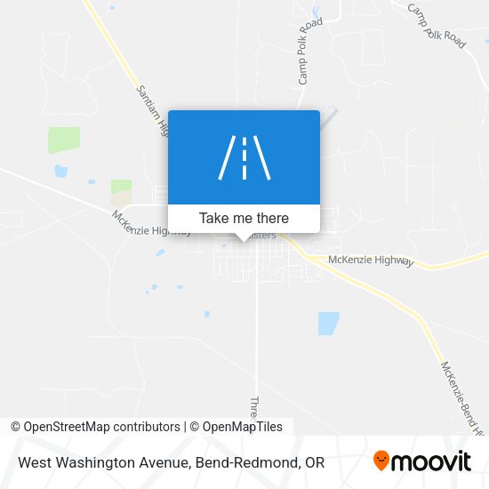 West Washington Avenue map