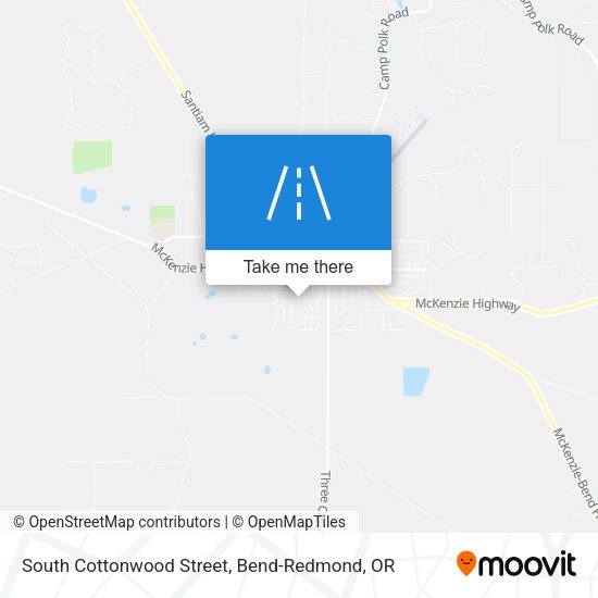 South Cottonwood Street map