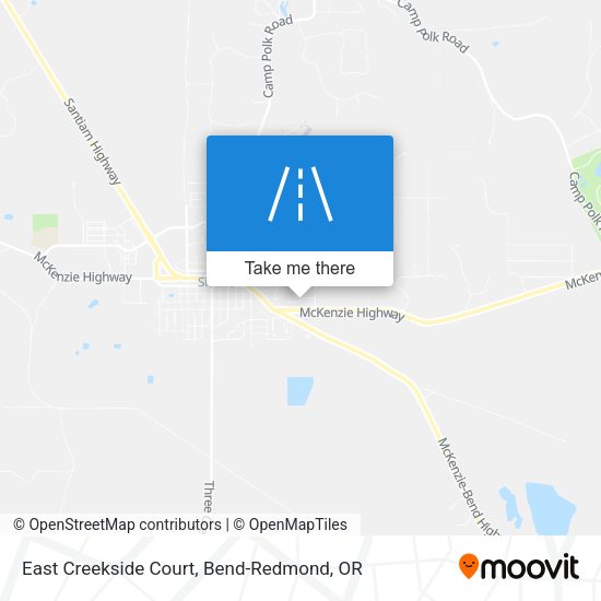 East Creekside Court map