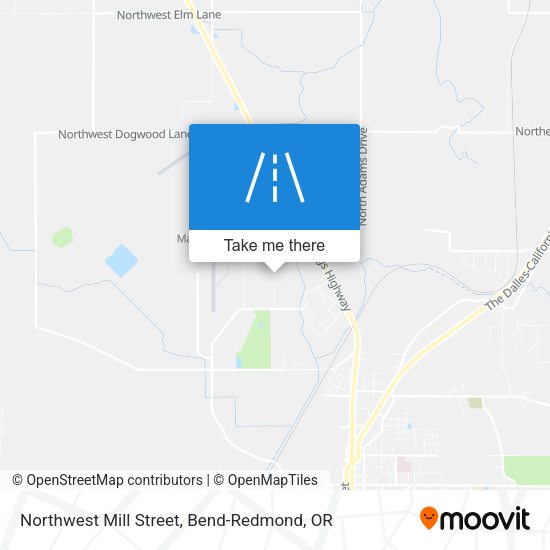 Northwest Mill Street map