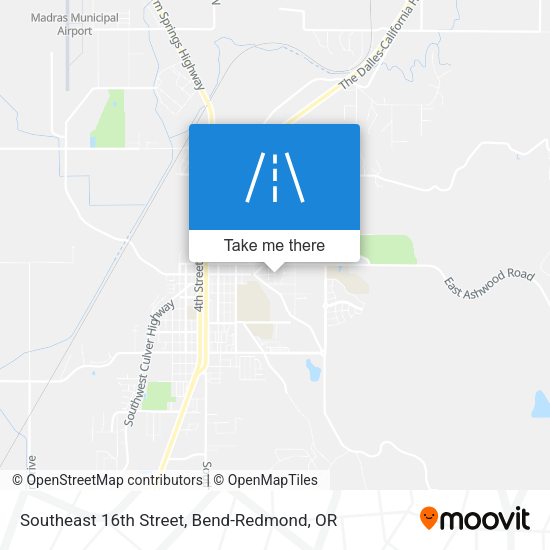 Southeast 16th Street map