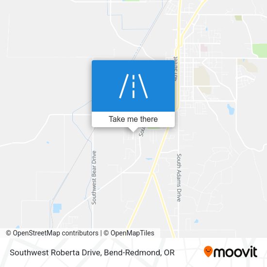 Southwest Roberta Drive map