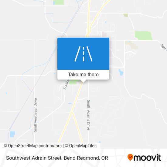 Southwest Adrain Street map