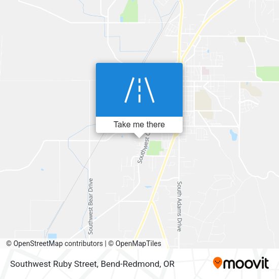 Southwest Ruby Street map