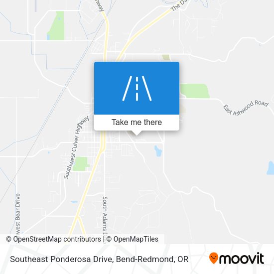 Southeast Ponderosa Drive map
