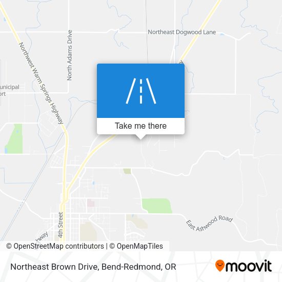 Northeast Brown Drive map