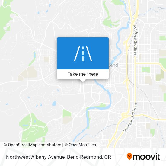 Mapa de Northwest Albany Avenue