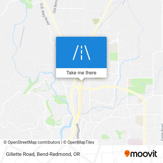 Gillette Road map