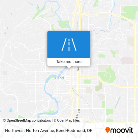 Northwest Norton Avenue map