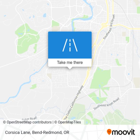 Corsica Lane map