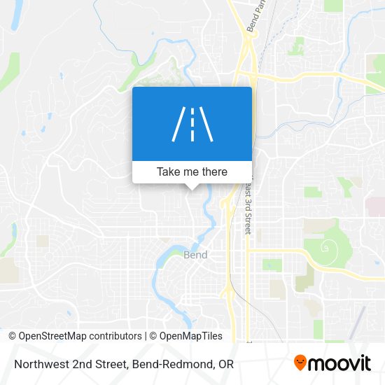 Northwest 2nd Street map