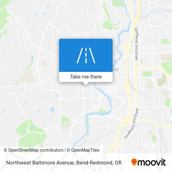 Northwest Baltimore Avenue map