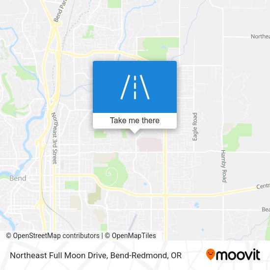 Northeast Full Moon Drive map