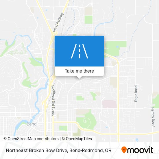 Northeast Broken Bow Drive map