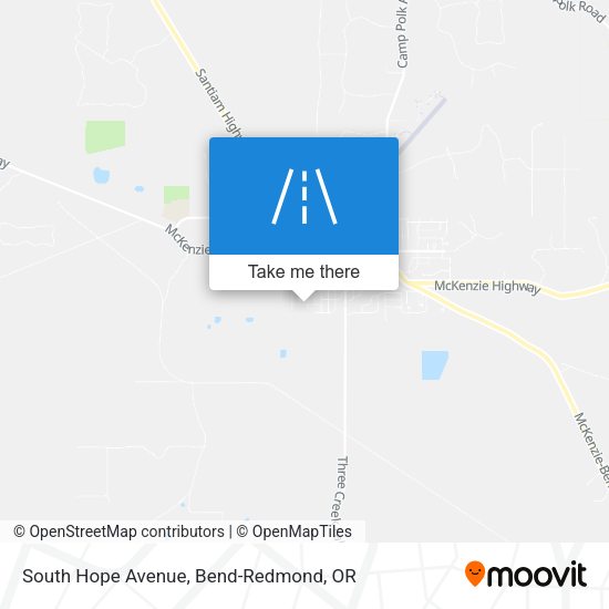 South Hope Avenue map