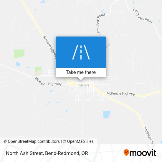 North Ash Street map