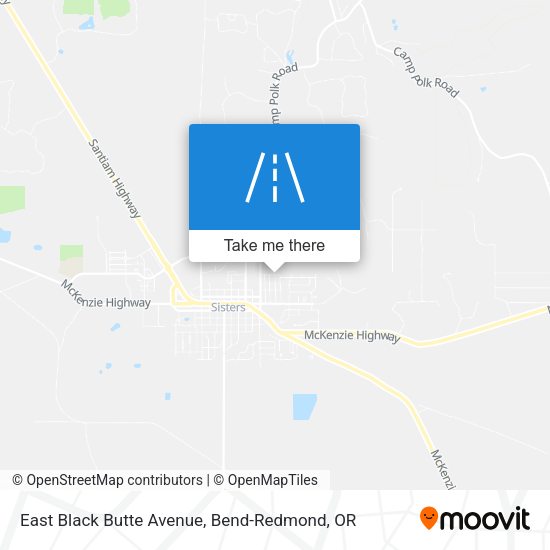 East Black Butte Avenue map