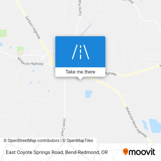 East Coyote Springs Road map