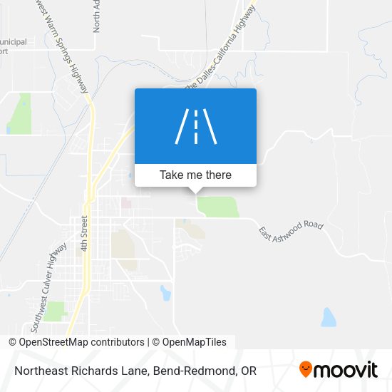 Northeast Richards Lane map