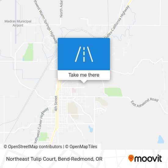 Northeast Tulip Court map
