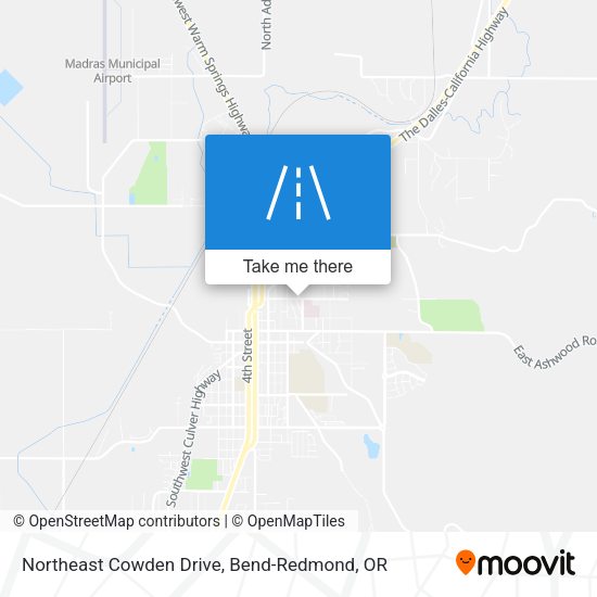 Northeast Cowden Drive map