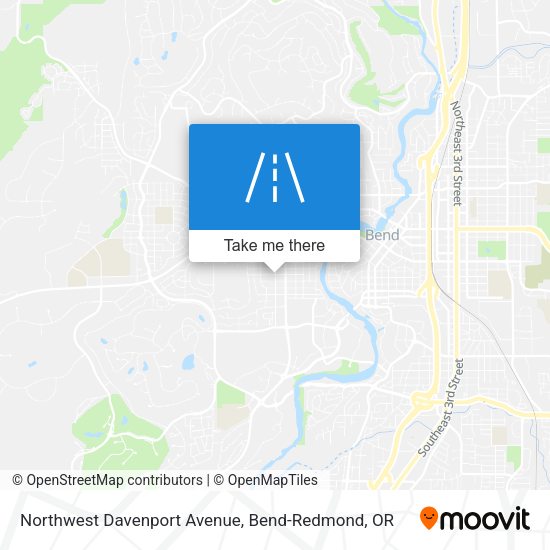 Northwest Davenport Avenue map